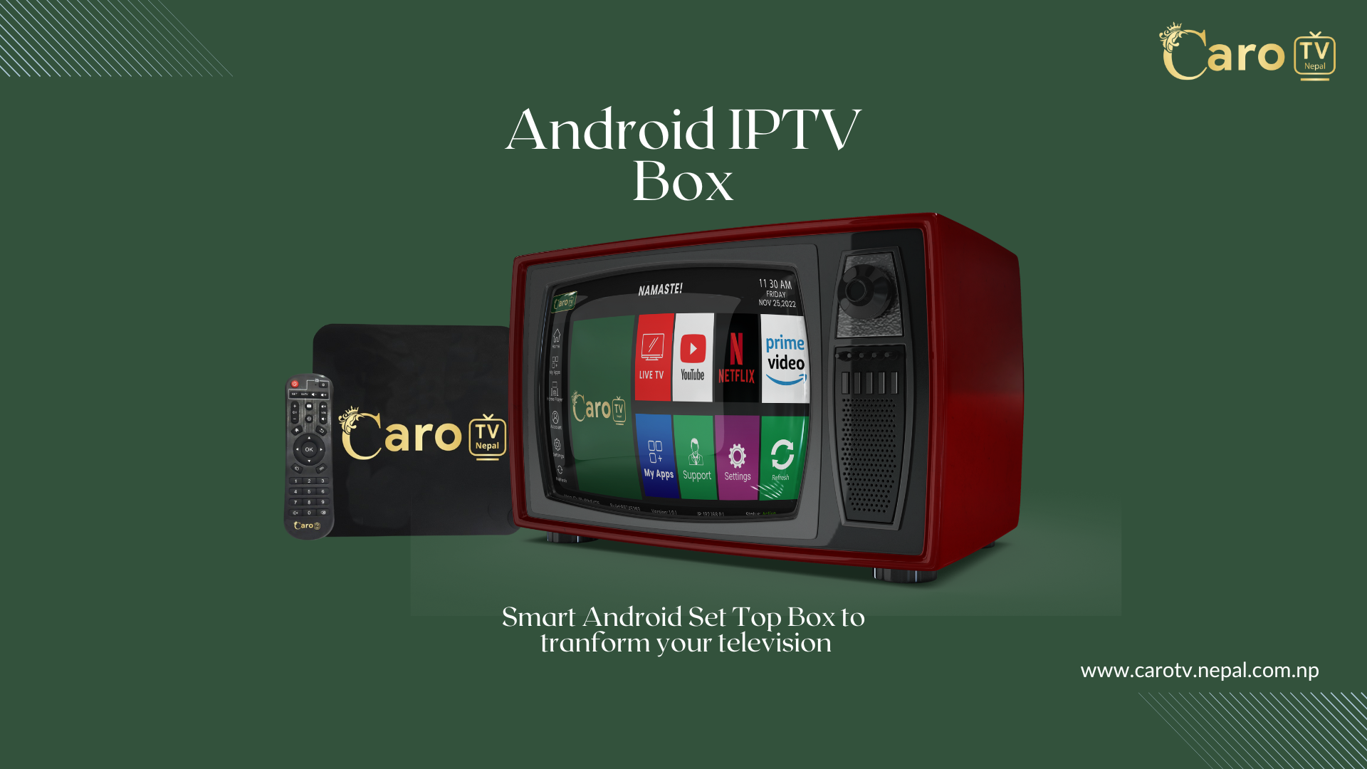 Caro TV Nepal TV And Internet